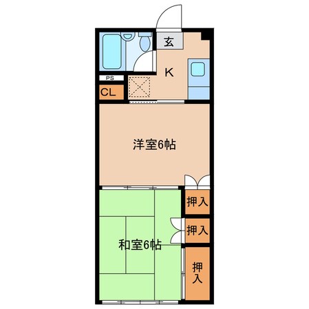 米沢駅 車移動4分  2.6km 3階の物件間取画像